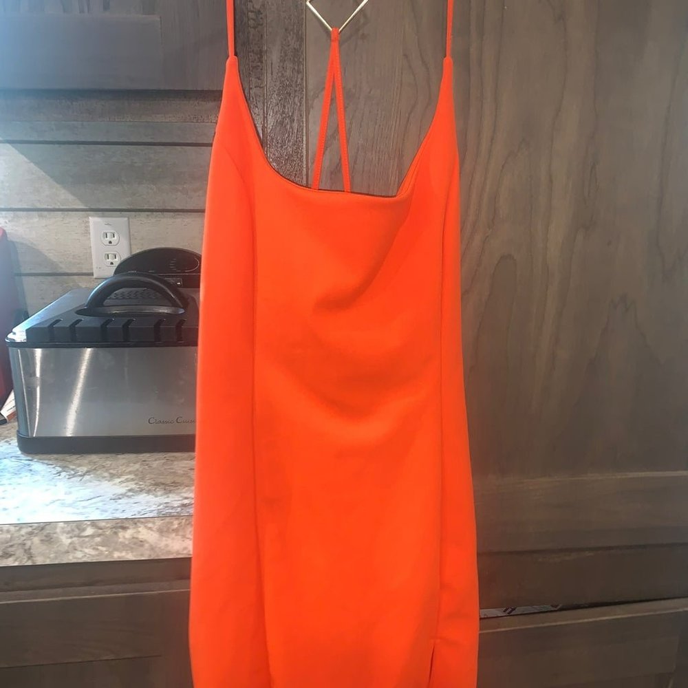 Orange Cocktail dress